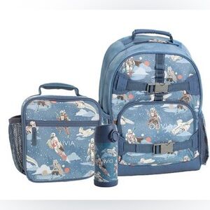 Pottery Barn Backpack/Lunch box/water bottle Set